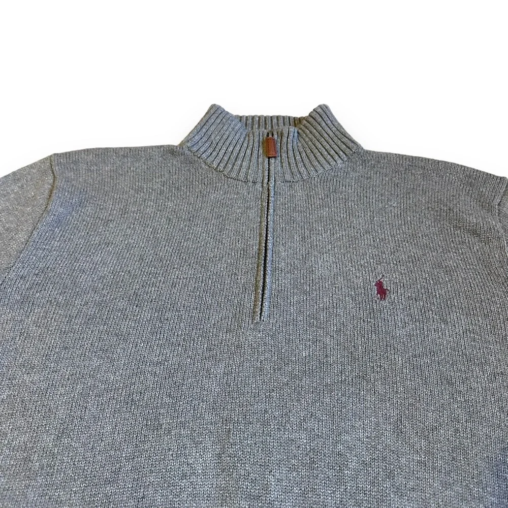 Vintage Polo Ralph Lauren Knit Sweater Pullover 3/4 Zip - Picture 3 of 6
